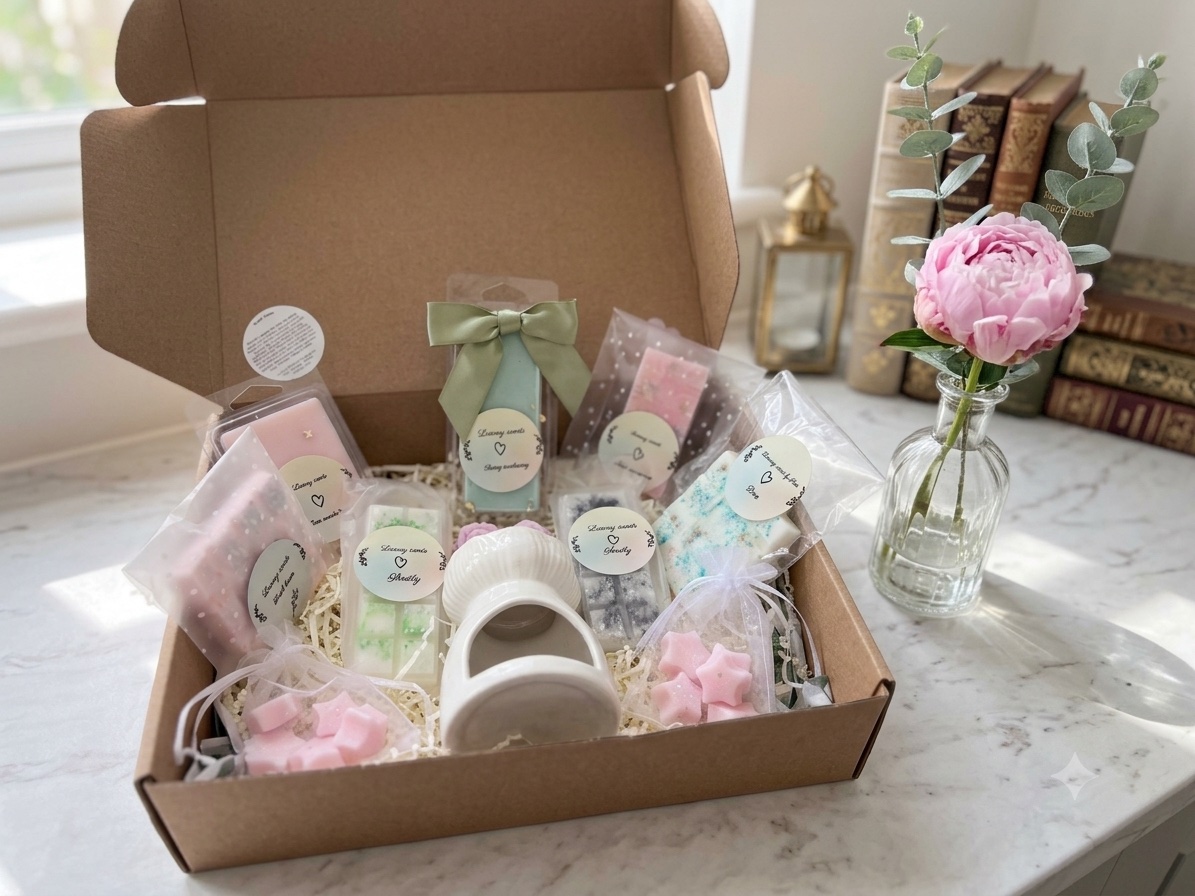 The Luxury Box - hand-poured wax melts, beautifully presented
